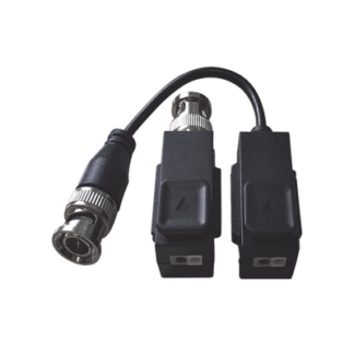 Kit de Transceptor (Balluns) TURBOHD con Boton Push / Hasta 8 MP (4K) / 100% Cobre / Soporta HD-TVI / AHD / CVI / CVBS / Audio por Coaxitron / Datos para Menu de Configurar de Cámaras