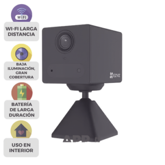 Mini Cámara IP Wi-Fi / Con Batería Recargable (Cero Cables) / 2 Megapíxel  / Uso en Interior / Audio de Dos vías / Grabación en la Nube / Base Magnética Para Adherirla a Superficies Metálicas