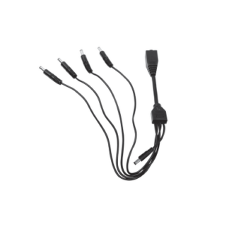 Cable con 5 Vías para Alimentar 4 Cámaras TurboHD y DVR TurboHD Epcom / Hikvision