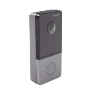 Videoportero IP 2 Megapixel / PoE Estandar / IP65 / Apertura desde Hik-connect / Soporta 1 Departamento y Hasta 6 Monitores / Soporta Tarjetas Mifare / 1 Salida Relay