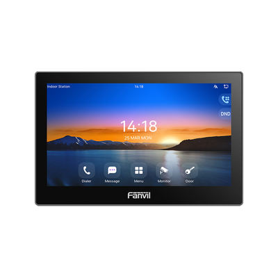 Monitor Audio/Video IP/SIP para interior, Wi-Fi, pantalla táctil de 7", Apertura remota