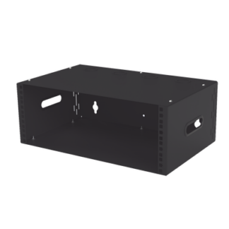 Gabinete para Montaje en Pared liviano, 4 Unidades de rack, Profundidad máxima de trabajo 250 mm, Se envía el Gabinete Armado.
