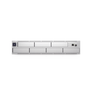 NVR PRO UniFi Protect, con bahía  para 7 discos duros, almacena hasta 20 cámaras 4k o 60 cámaras 1080p, pantalla táctil