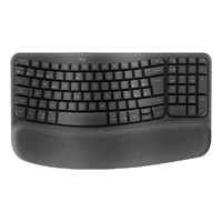 TECLADO LOGITECH WAVE KYES ERGONOMICO INALAMBRICO EASY-SWITCH RECEPTOR BOLT (ESPAÑOL) GRAFITO