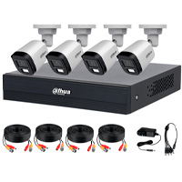 DAHUA DH-KIT/XVR1B04-I/T/4-B1A21N-U-IL-A-0280B -KIT DE 4 CANALES DE 2 MEGAPÍXELES DVR COOPER-I WIZSENSE CON IA, H.265+, 4 CÁMARAS B1A21 1080P, 4 CANALES + 1 IP O HASTA 5 IP, SMD PLUS, CON ACCESORIOS