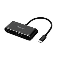 ADAPTADOR TIPO C / VORAGO / ADP-350 / 5 EN 1 / HDMI, VGA, 3.5 MM, USB C Y USB 3.0