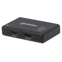 VIDEO SPLITTER,MANHATTAN,207669, HDMI 4K@30HZ, 1 IN:2 OUT, AC