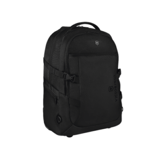 Mochila VX Sport EVO con Ruedas, Mango Telescópico y Correas al Hombro. Fabricada en Poliéster Negro repelente al Agua. Backpack on Wheels.