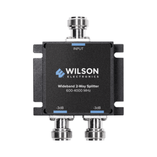 Divisor de potencia (Splitter) de dos vías para 600-4000 MHz.