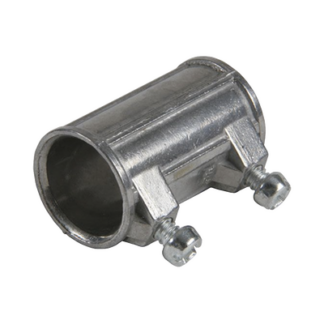 Cople de 3/4" para Tubo Pared Delgada con Tornillos Opresores.