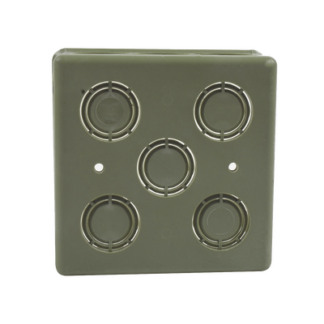 Caja Cuadrada  de 1/2" - 3/4" para PVC Conduti Pesado.