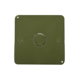 Tapa para Caja Cuadrada de 4 " para instalaciones con tubería PVC Conduit pesado.