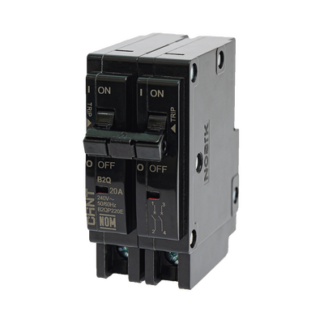 Interruptor Termomagnético Enchufable, Serie: B2Q, 2P, 20A, 240V (SKU:1002279)