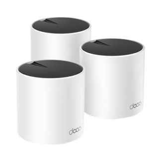 Kit 3 Routers Inalámbricos MESH Interior para Hogar / Doble Banda Wi-Fi 6 AX3000 Mbps / 3 Puerto Gigabit WAN/LAN / 2 Antenas Internas / Administración Mediante la App Deco (iOS, Android) / Protección HomeShield