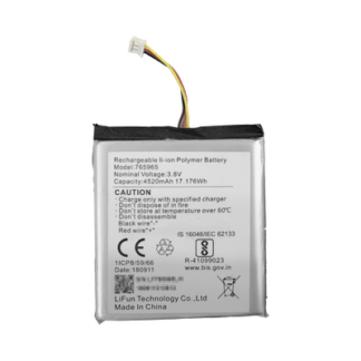 Batería de Respaldo para Panel de Alarma Hikvision / 4520 mAh / Compatible con Paneles AX PRO - AX HUB - Hibrido Versión 1 (DS-PHA64-W4P) y Repetidor AX PRO  DS-PR1-WB