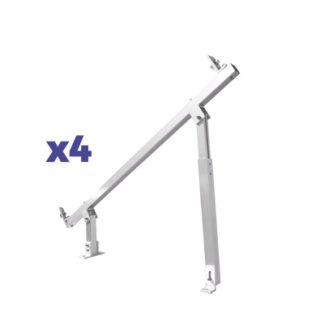 Caja de accesorios de aluminio  anodizado para montaje VEKTOR8RPRO , arreglo 1X4 para techo