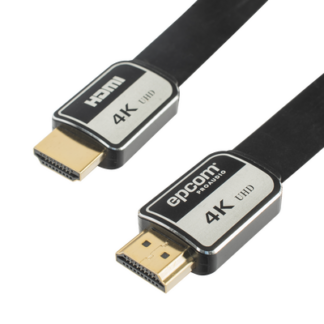 Cable HDMI de 1.8 Metros (5.91 Pies) | Alta Definición | Versión 2.0 | Alta Velocidad 18Gbps | 4K@60Hz | Conectores Chapados en Oro | Tipo Plano