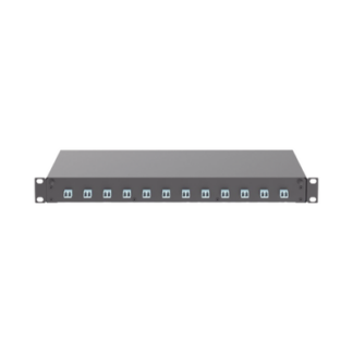Distribuidor de Fibra Óptica, Con 12 Conectores LC Duplex (24 Fibras), Para Fibra Multimodo OM3/OM4, 1 UR