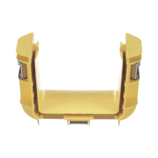 Union Recta "Cople", Para Canaleta FiberRunner™ 4X4, Color Amarillo