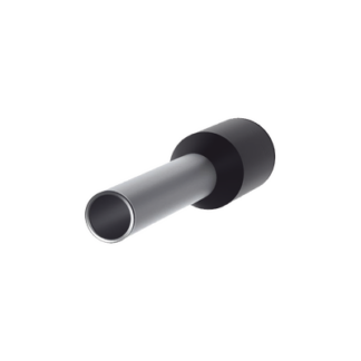 Ferrule Aislado PAN-TERM para Cable 16 AWG, Largo 16.5mm, DIN Color Negro. Paquete 500 Piezas