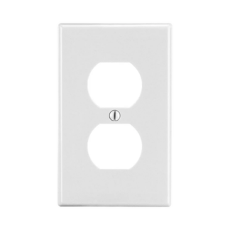 Tapa para Contacto Dúplex Color Blanco.