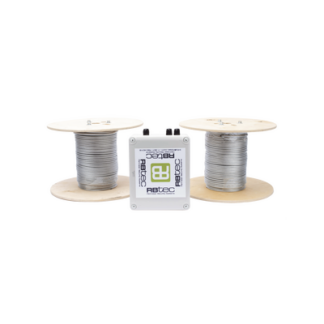 Kit IRONCLAD de Cable Sensor Perimetral Blindado / 150 m (492 ft) / 2 Zonas Independientes / Deteccion por Vibracion / Sin Falsas Alarmas / Tarjeta LPU400 / Calibracion por Software