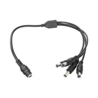 Cable con Conector Jack Hembra de 3.5 mm con 4 Salidas de Jack Macho (Divisor de Energía) / Tipo Pulpo / 4 Conectores Macho / 1 Conector Hembra / Jack de 3.5 mm