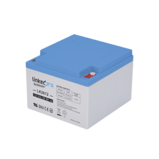 Batería de respaldo 12 V | 26 Ah AGM | Especial para Seguridad Electrónica | UPS | Sistemas de Emergencia | Vida útil 5 años | Terminales M5