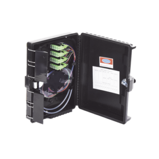 Cierre de Empalme para 24 Fusiones de Fibra Óptica, Interior/Exterior, con 16 Acopladores SC/APC y Splitter 1x16 SC/APC Incluido, IP65