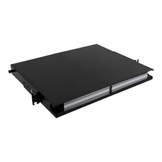 Distribuidor de Fibra Óptica de Alta Densidad LigthVerse *Plus* Para Rack de 19 Pulgadas, Acepta 4 Placas Plug and Play, Hasta 96 Fibras, 1 UR