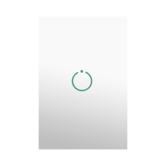 (ZWAVE) Interruptor On/Off panel táctil touch inalámbrico Zwave Plus 1 boton. No requiere cable neutro, Compatible con Hubitat HC8, Álula  M2M, otros