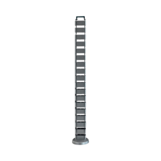 Organizador de Cables Vertical Articulado, Ideal para Llevar los Cables del Piso a Mesa o a la Cubierta del Escritorio de Manera Segura