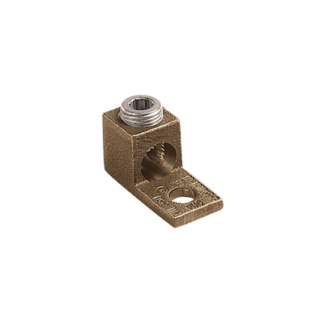 Terminal Tipo Lengüeta Recta de Cobre, Cal. 8 a 1/0 AWG,  Orificio para perno de 5/16" (7.9mm)
