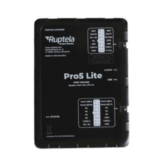 Tracker GPS Pro5 Lite / LTE CAT1 bis (4G), GSM (2G) / Lectura de Datos CAN / Monitoreo de Audio, Temperatura y Combustible / Pequeño con Nano SIM / Conectividad BLE / Protección Avanzada