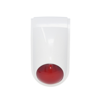 Sirena Estrobo SFIRE SF-06R / 110 dB / 12 VCC / Estrobo Rojo Integrado / Uso Interior y Exterior