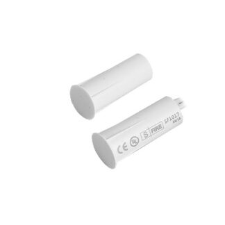 Contacto Magnético de Empotrar / GAP 19 mm / Switch NC / Puertas y Ventanas de Madera y Aluminio / Color Blanco / 12VCC