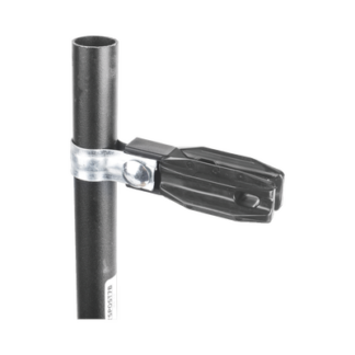 Aislador de Paso o Esquina con Abrazadera / 1 Pulgada (25 mm) / Resina Virgen 100% / Anti-Arqueo / Acero Galvanizado / Tubería de Malla Ciclónica