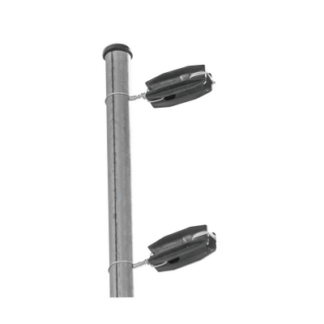 Aislador de Esquina para Cercos Eléctricos / 18 kV / Resinas Vírgenes / Resistencia 7.5-10.2 kg / Anti UV / 66 mm x 31.6 mm