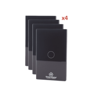 (Wifi) KIT 4 apagadores inteligentes Wifi compatibles con Alexa y GoogleHome