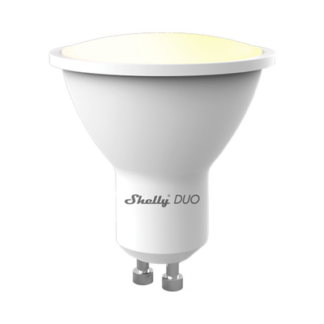 Foco tipo Gu10 inteligente con señal inalámbrica, color dual blanco y cálido, uso de App Shelly. AC 100-240V