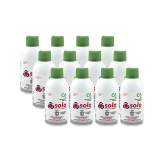 Paquete De 12 Latas De Gas Genuino De Monóxido De Carbono (CO) De Uso Manual o En Dispensadores SOLO-330/SOLO-332
