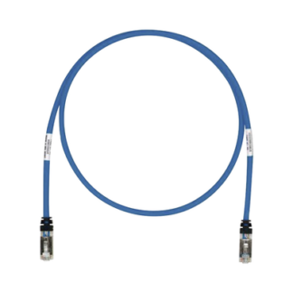 Patch Cord Cat6A, Blindado S/FTP, CM/LS0H, 0.61 Metros (2 Pies), Color Azul