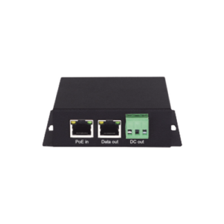 Splitter PoE / 1 Puerto PoE Entrada / 1 Puerto Salida Datos / 1 Salida de 12 Vcc, 2A / Presupuesto PoE 30W