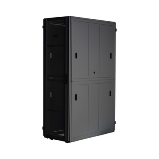 Gabinete FlexFusion™ XGL (Light) para Centros de Datos, 42 UR, 800 mm de Ancho, 1070 mm de Profundidad, Fabricado en Acero, Color Negro