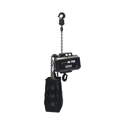 Polipasto Eléctrico 220V | 1 Tonelada | 25m Cadena | IP66 Exterior | Case de Vuelo Incluido