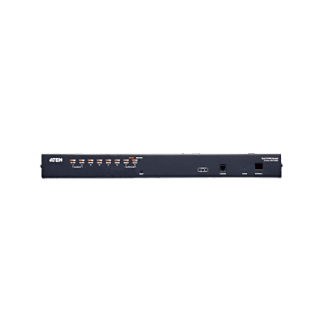 Switch KVM | Conexión Cat 5e | 8 puertos | Resolución 1920 x 1200 | Conexión de Múltiples Switches | Compatible Windows, Linux, Mac