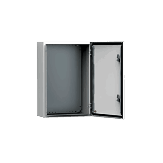 Gabinete de Uso Exterior MAS 500 x 400 x 260 mm NEMA 4/12/13; IP66; IK10 de Acero Dulce 1.5 mm con Platina de Montaje Incluida Color Gris Claro