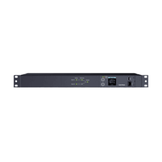 PDU ATS (Fuente Redundante Auto-transferible) Medible, Para Distribución de Energía, 2 Entradas 120 Vca NEMA5-15P, Con 10 Salidas NEMA 5-15R, Horizontal 19in, 1UR
