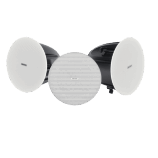 Kit Altavoz principal y 2 bocinas secundarias | Bluetooth  | Solo alimenta la principal  |  Hik-Connect  | 10 Watts |  Musical Ambiental | Voceo | Calendarización de audios