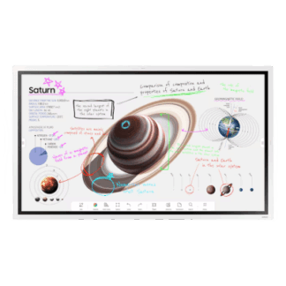 Pizarra Interactiva Digital / 55" 4K UHD (3840x2160) / Touch IR 20 Puntos / Whiteboard 4 Usuarios Simultáneos / Tizen 9.0 / WiFi / VESA 400x400